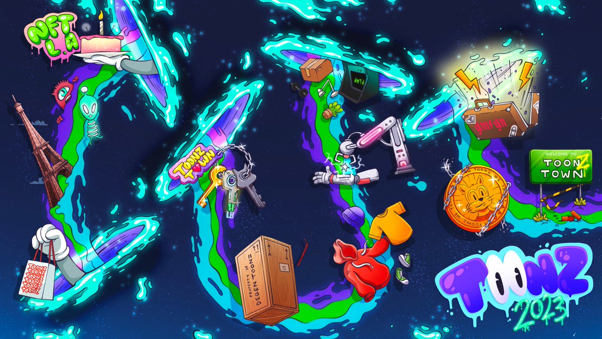 DegenToonz's tweet image. TOONZ! Your 2023 Journey has Commenced 🚀