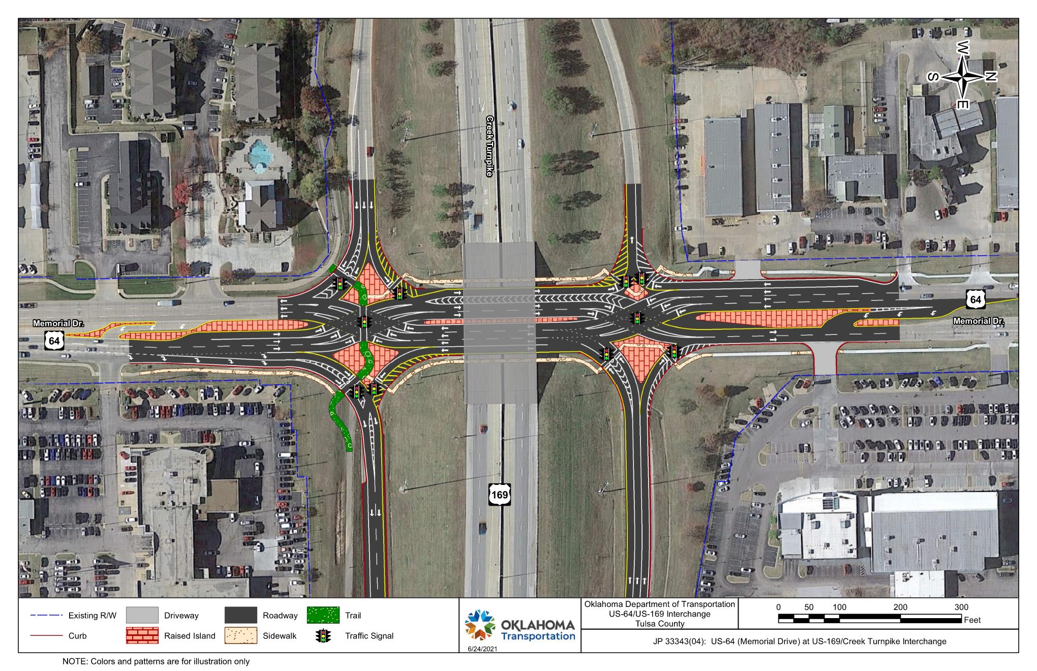 Oklahoma Department of Transportation on Twitter "TULSA An intersection improvement project