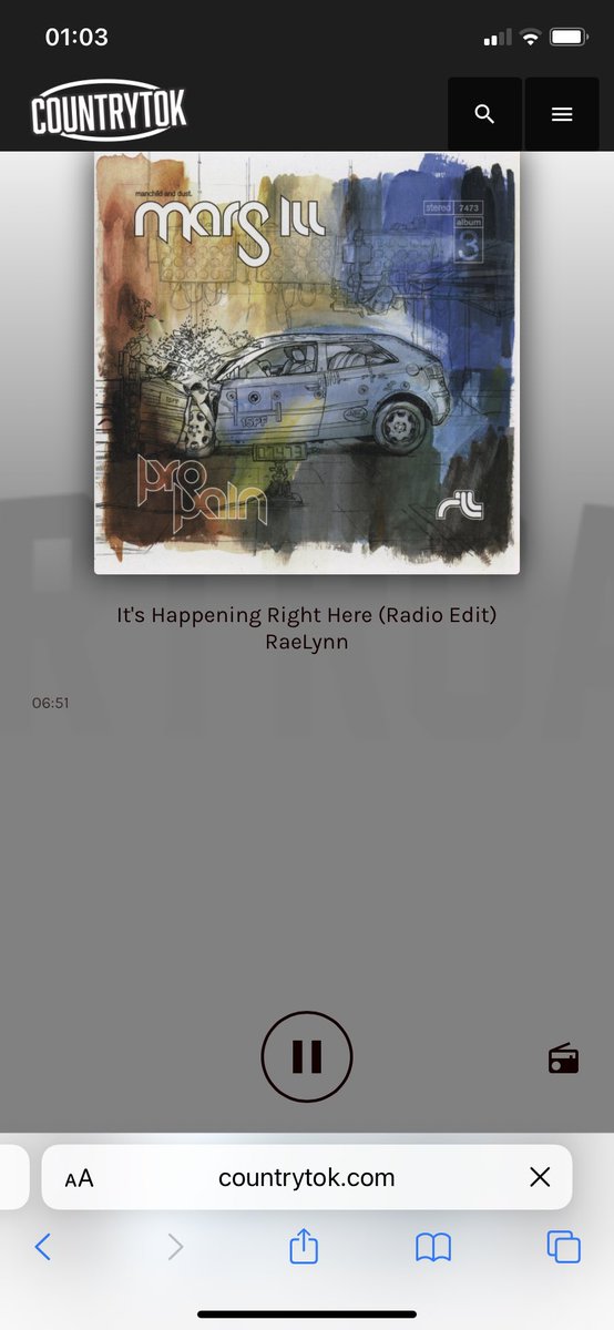 Seanie86914306's tweet photo. Listening To “It’s Happening Right Here” By @RaeLynn On @DirtRoadFMLive 
#NewMusicRoundup
This Song Is Beautiful! Gonna Download It! ✨ https://t.co/Aappi6jgP5