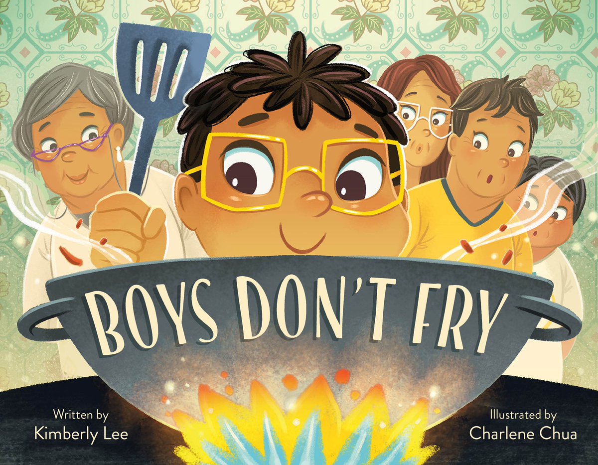 🎇 COVER REVEAL 🎇 (and a 🧵) 

I am beyond thrilled to finally be able to unveil this beloved book of mine! Boys Don’t Fry is a loving tribute to the gorgeous #Peranakan food and family I’ve grown up with in Malaysia and aims to warm the heart (as well as the stomach!).