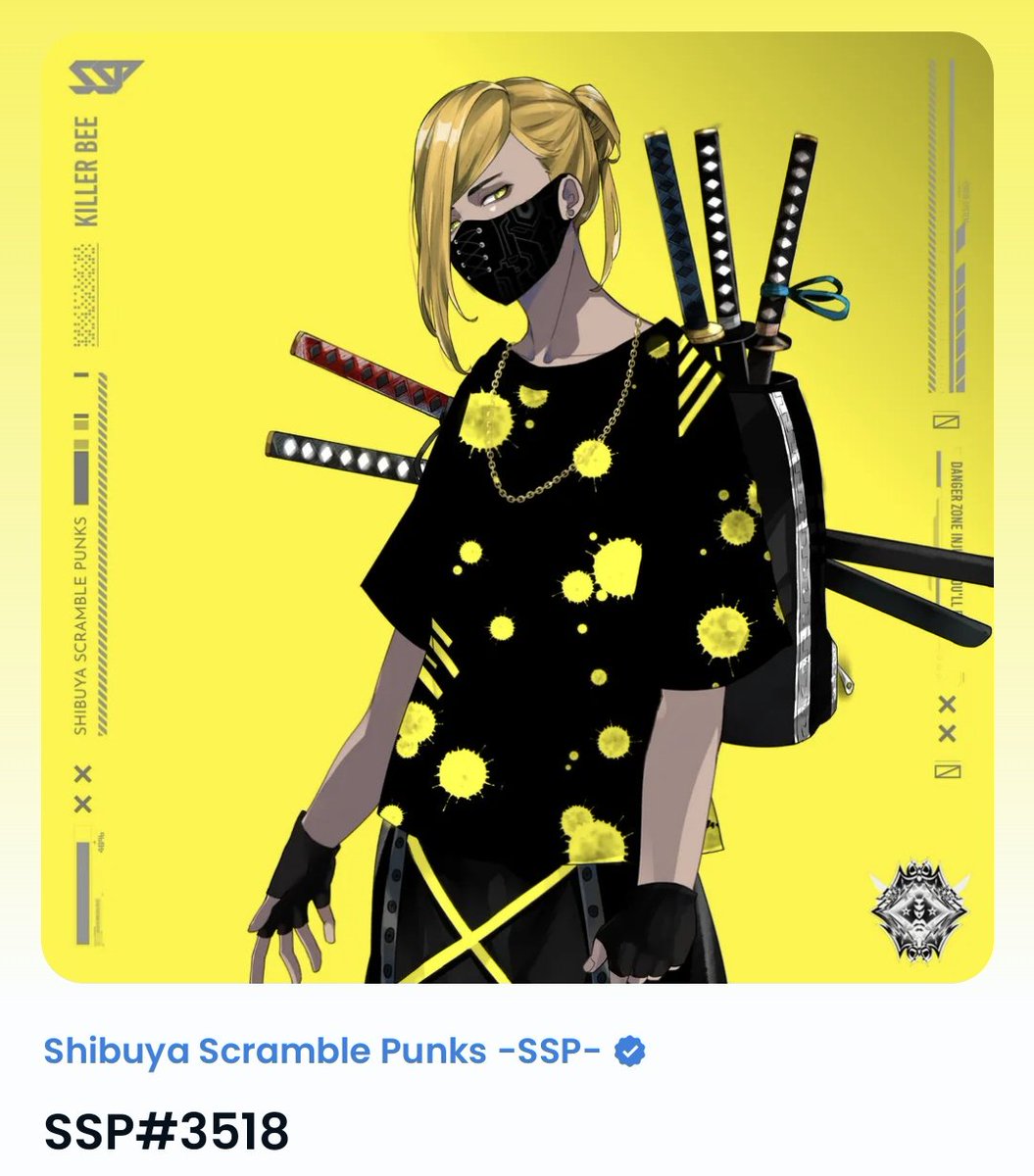 Killerbee_SSP's tweet photo. 【本日のおすすめSSP🐝】

見下し系イケメン✨
褐色の肌と黄色の背景に黒の派手目のTシャツが良い感じ❤

🟡PRICE0.05ETH

#SSP  #SSPソムリエ

https://t.co/jfbJOJsU5c https://t.co/PkIf3La3Kx
