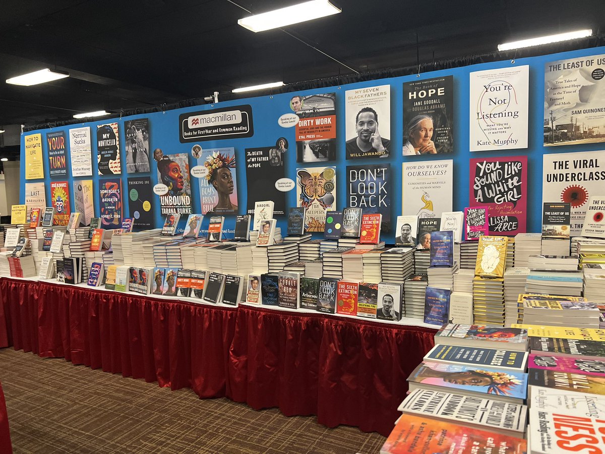 macmillanreads's tweet photo. We’re thrilled to be in Los Angeles for #FYE2023! Stop by Macmillan’s booth (#33-34) to explore our selection of new acclaimed #commonreading titles! https://t.co/vHmfIrLu2I
