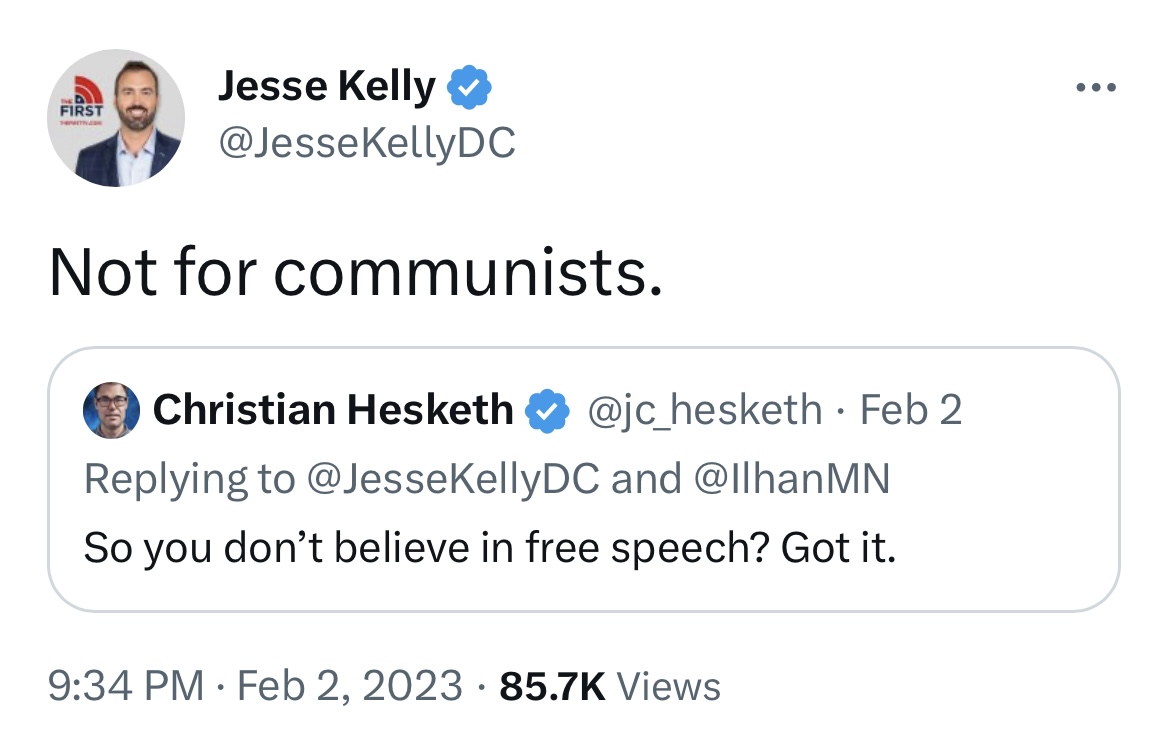 USConst_Amend_I's tweet photo. If you don’t believe in free speech for those you despise, you don’t believe in free speech at all. https://t.co/DSib6YlnDq