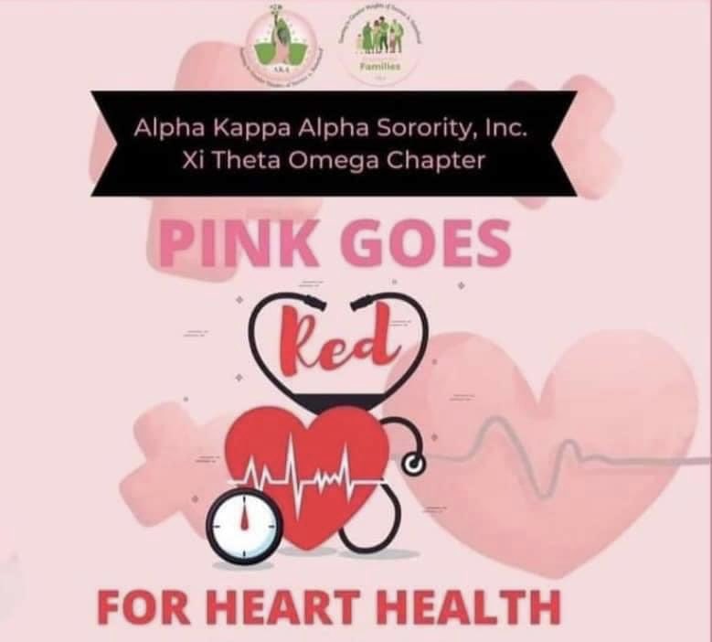 MMcCullum_iLead's tweet photo. Today is the American Heart Association's "National Wear Red Day" to bring awareness to the importance of heart health. โค๏ธ๐๐
#AKA1908 #AKAXTO #PinkGoesRedforHeartHealth https://t.co/AAySlCBqiy