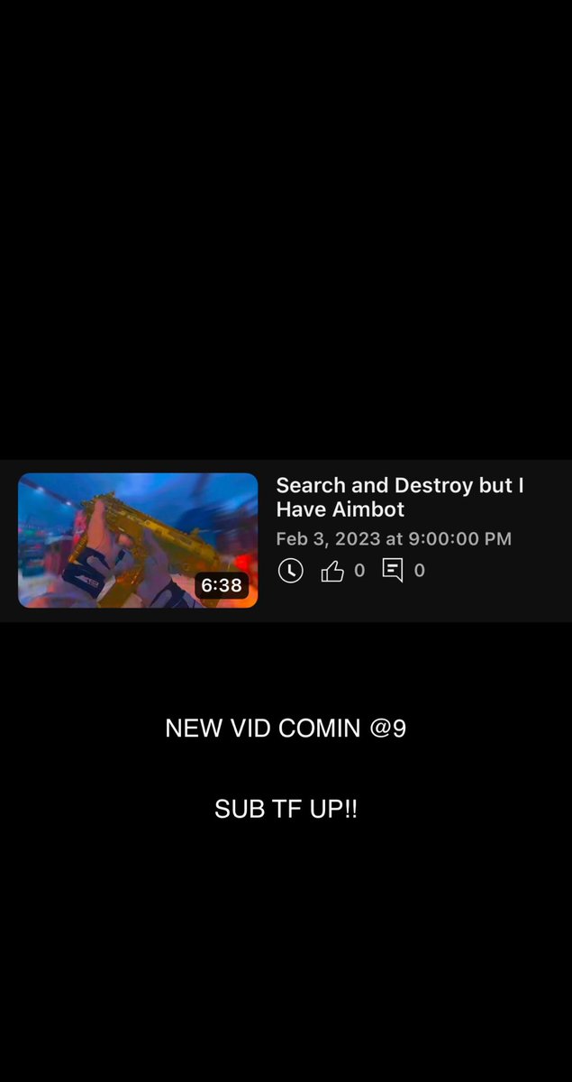 SUB TF UP GANG!!
youtube.com/@IaamFazo
