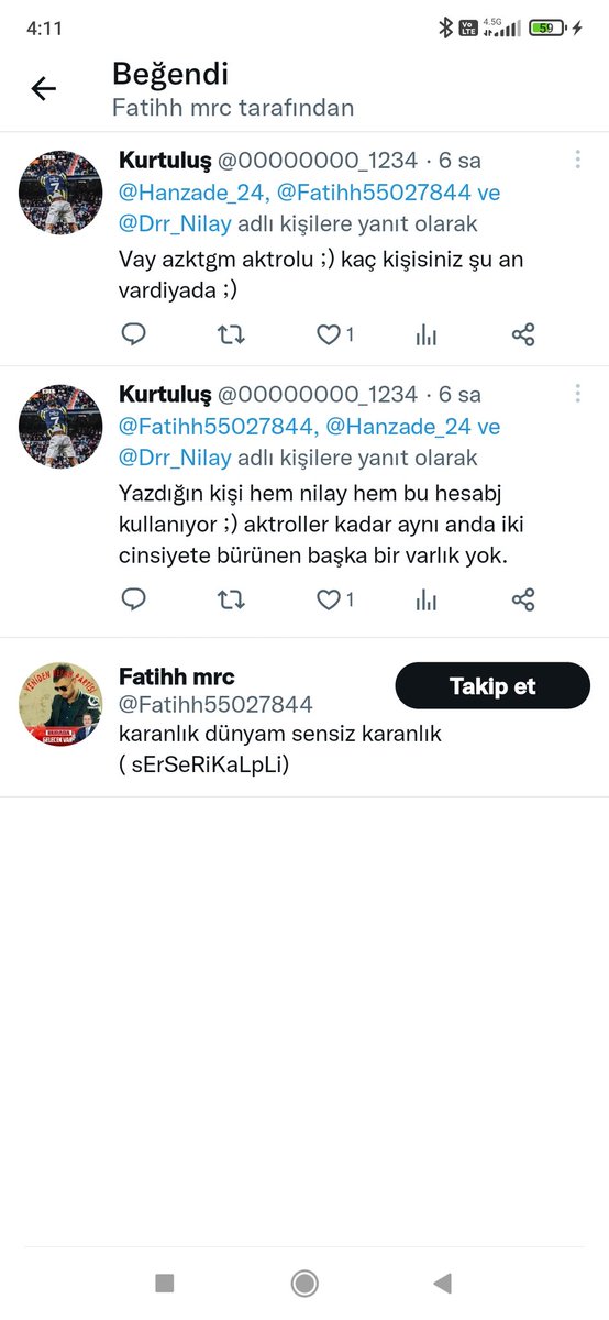 Hanzade_24's tweet photo. @Fatihh55027844 @Drr_Nilay Benim bahsettiğim bu işte!bak nasıl algı yapmış sana, yazdığı twitleri beğendirmis,neden? Çünkü o senle farklı cephelerde olduğumuzu düşünüp ateş etti kendince zavallı! Böyleleri oldukça biz Müslümanlar daha çoook bölünürüz.. https://t.co/uBochpJsuN