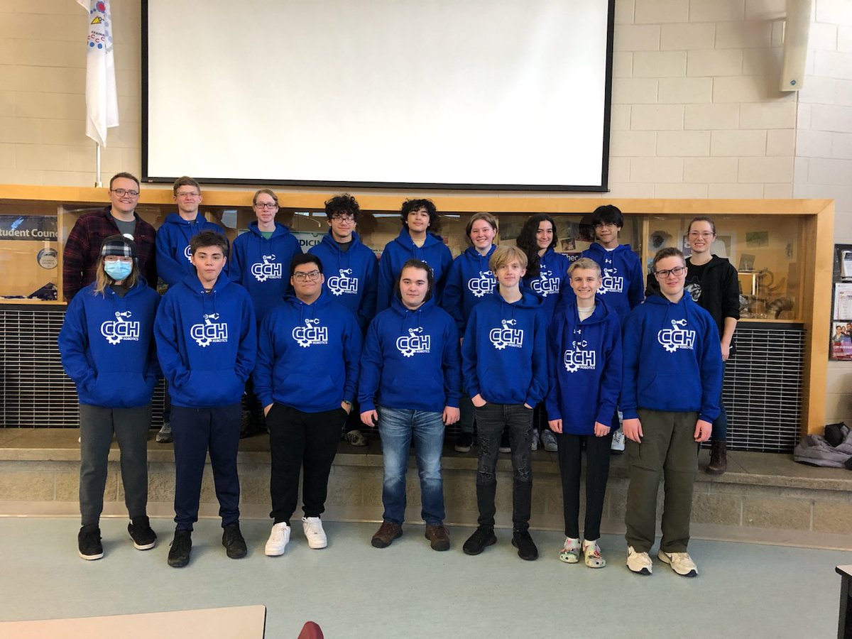 Lance_Rosen's tweet photo. Team @cchschool has landed at the @VEXRobotics competition in #yyc!  Wish us luck! You can watch the live stream here tomorrow: https://t.co/72rmfQhkxa

#hs4 @HolySpiritRCSD https://t.co/zG4FMwALOo