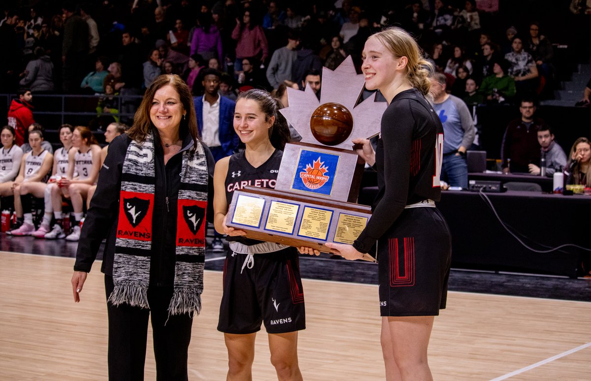 _Rich_Coffey's tweet photo. OUA WBB:   CHAMPIONS 

The @CURavens are Capital Hoops Classic champions in 2023 with a 66-60 win over the 
@uOttawaGeeGees.

That makes 10 straight wins for the Ravens.

#USPORTS | #CapHoops | 📸: @49SPORTNET https://t.co/cPyCDhFfuY