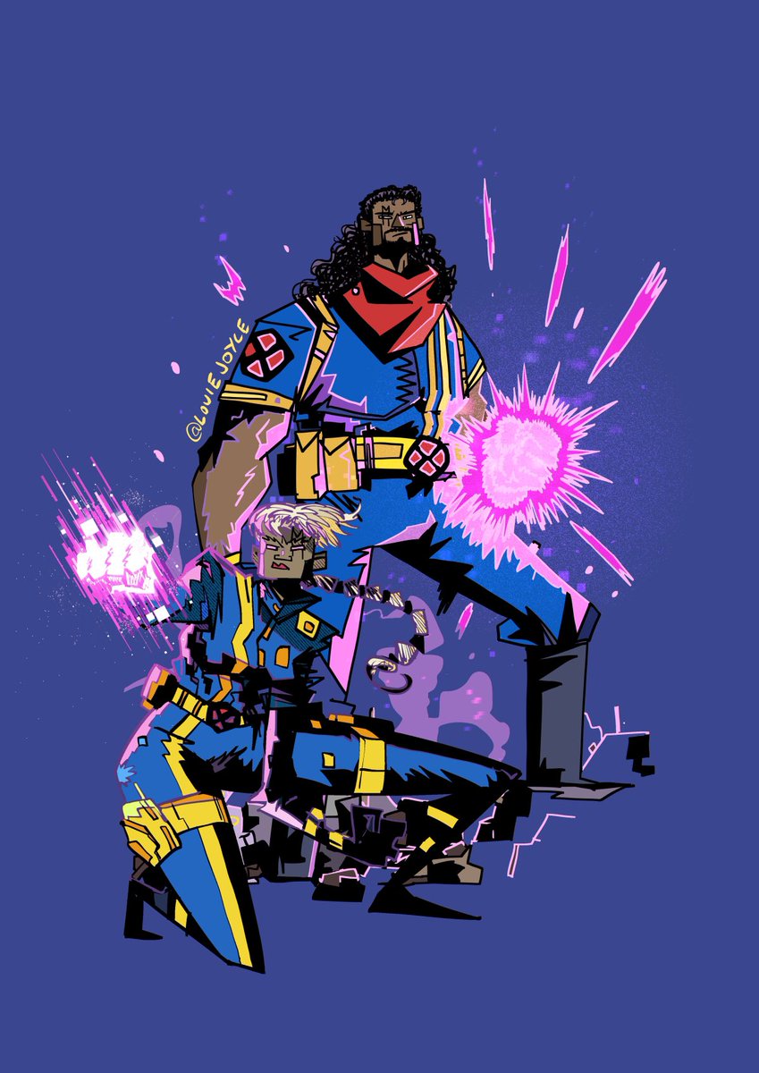 More of these two pls! #Bishop #Shard #xmen #xtwitter #drawing #illustration #90s