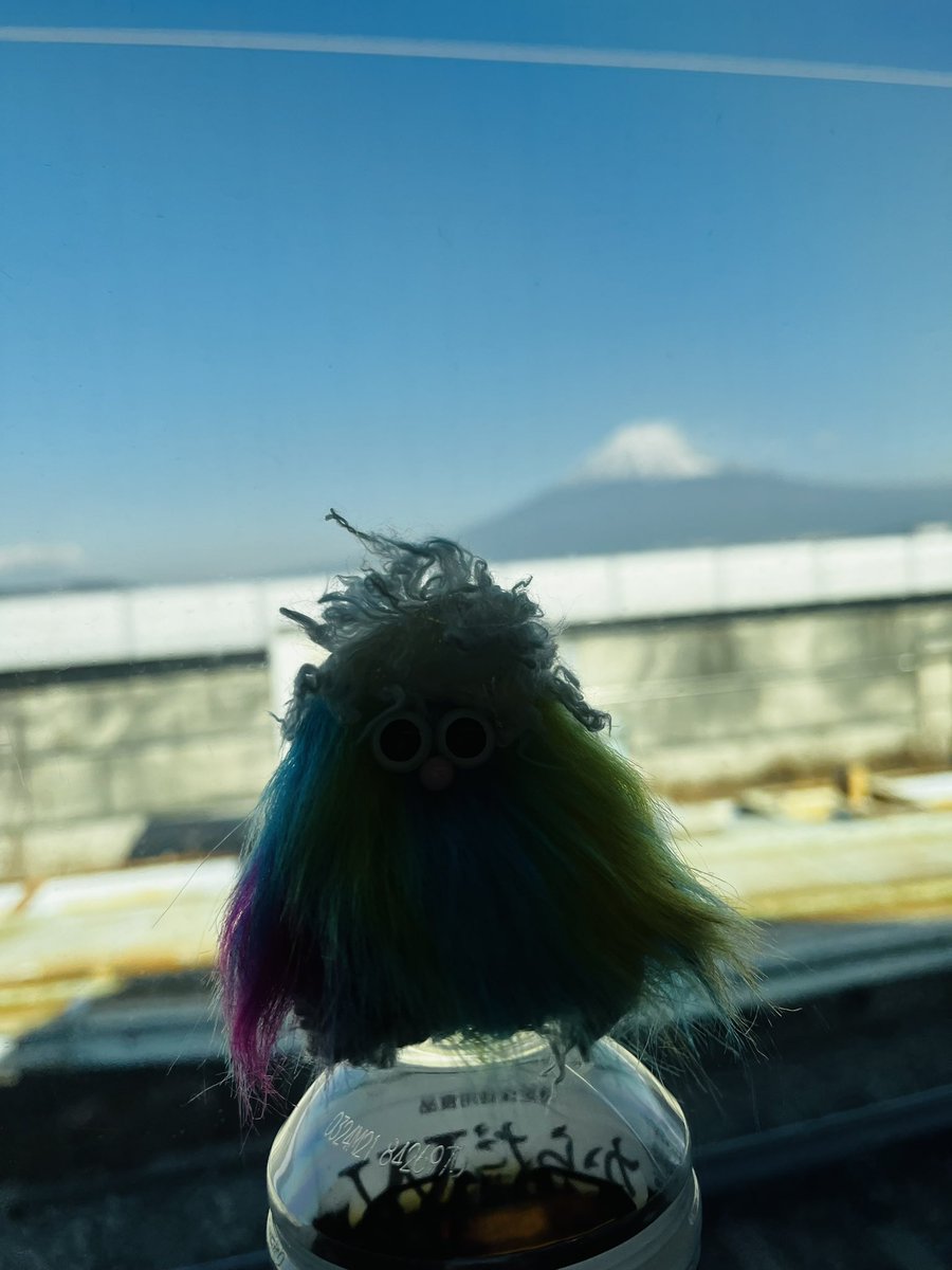 ccccckuma's tweet photo. 関西へ前乗り🚅💨
逆光ーーーーー🙄
フジモン憧れの富士山と
新しい使い方
ペットボトルキャップにピッタリ!
#fujimon https://t.co/ckw6nqZv5e