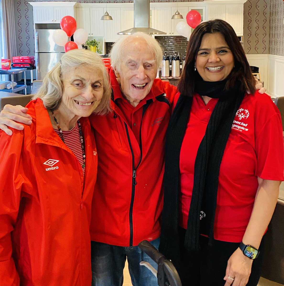 Special moment with Dr Frank Hayden and Marion celebrating Special Olympics Tim Horton Donut day <a href="/SOOntario/">Special Olympics Ontario</a> <a href="/SpecialOCanada/">Special Olympics Canada</a> <a href="/TimHortons/">Tim Hortons</a> #ChooseToInclude