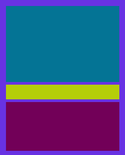 Rothko_Bot's tweet image. No. 16420 (Sea Blue, Green/Yellow, and Rich Purple on Burple)
