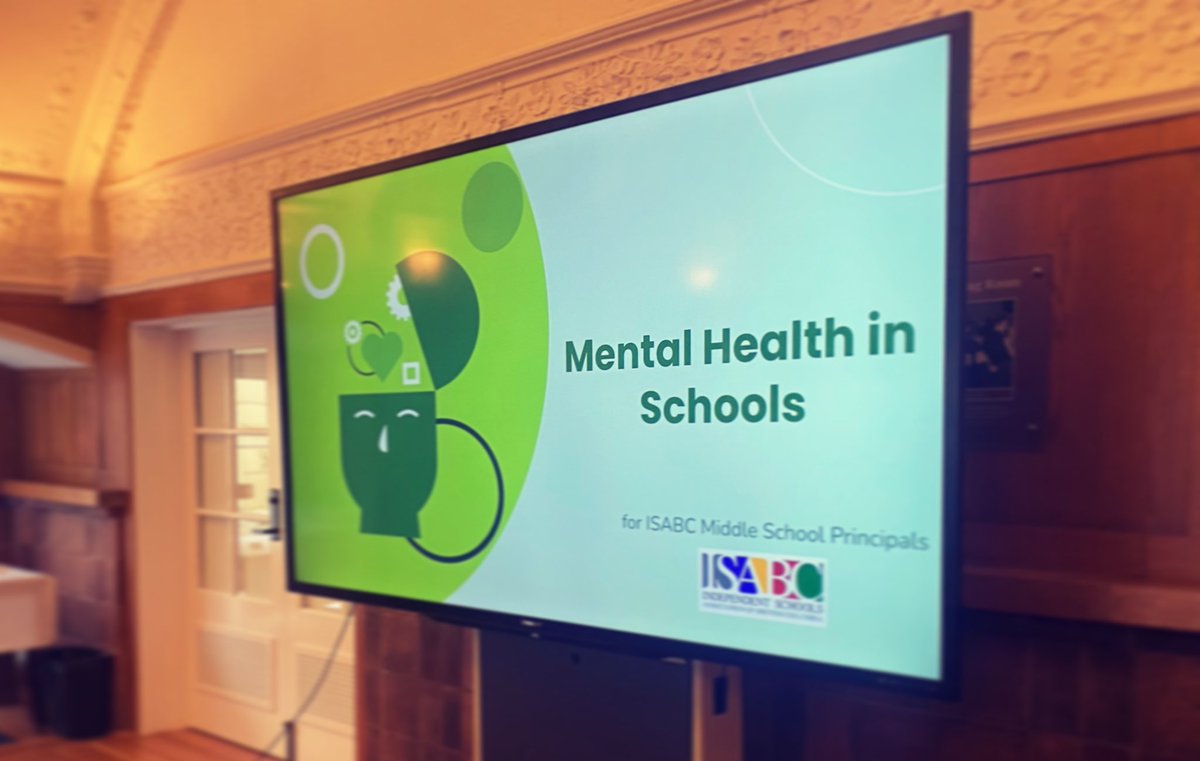 Thank you to @Crofton_House for hosting me at the <a href="/ISABC1/">Independent Schools Association of BC</a> Middle School Principal’s meeting today! 🙌🏼 I had a fantastic time with these leaders discussing the important topic of mental health and well-being in our students and colleagues. 🧠 #MentalHealthEducation