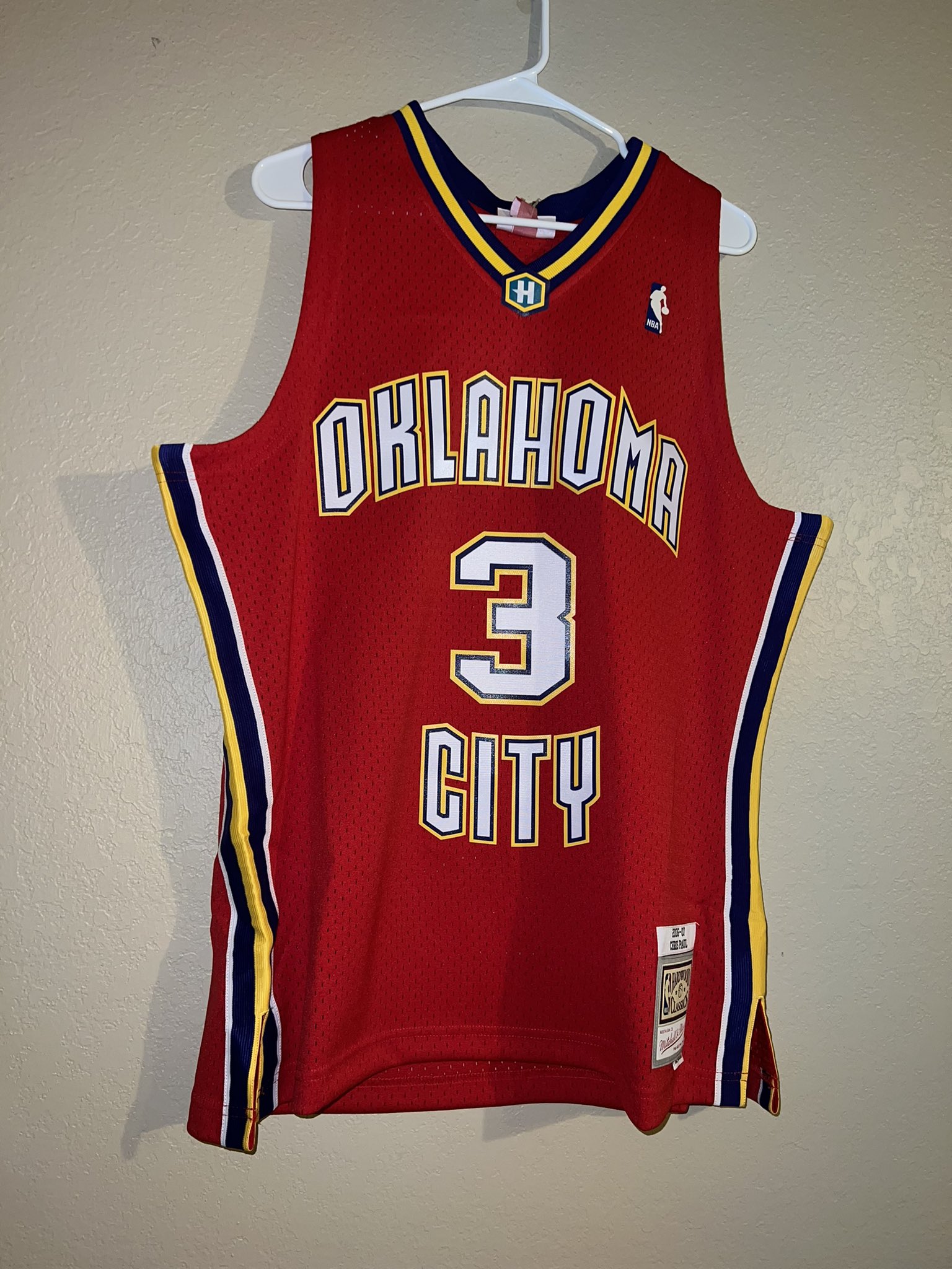 Thunder Film Room on X: finally, i got my holy grail jersey. a Chris Paul  06-07 Oklahoma City Hornets valentines day edition jersey. been looking for  one of these since at least