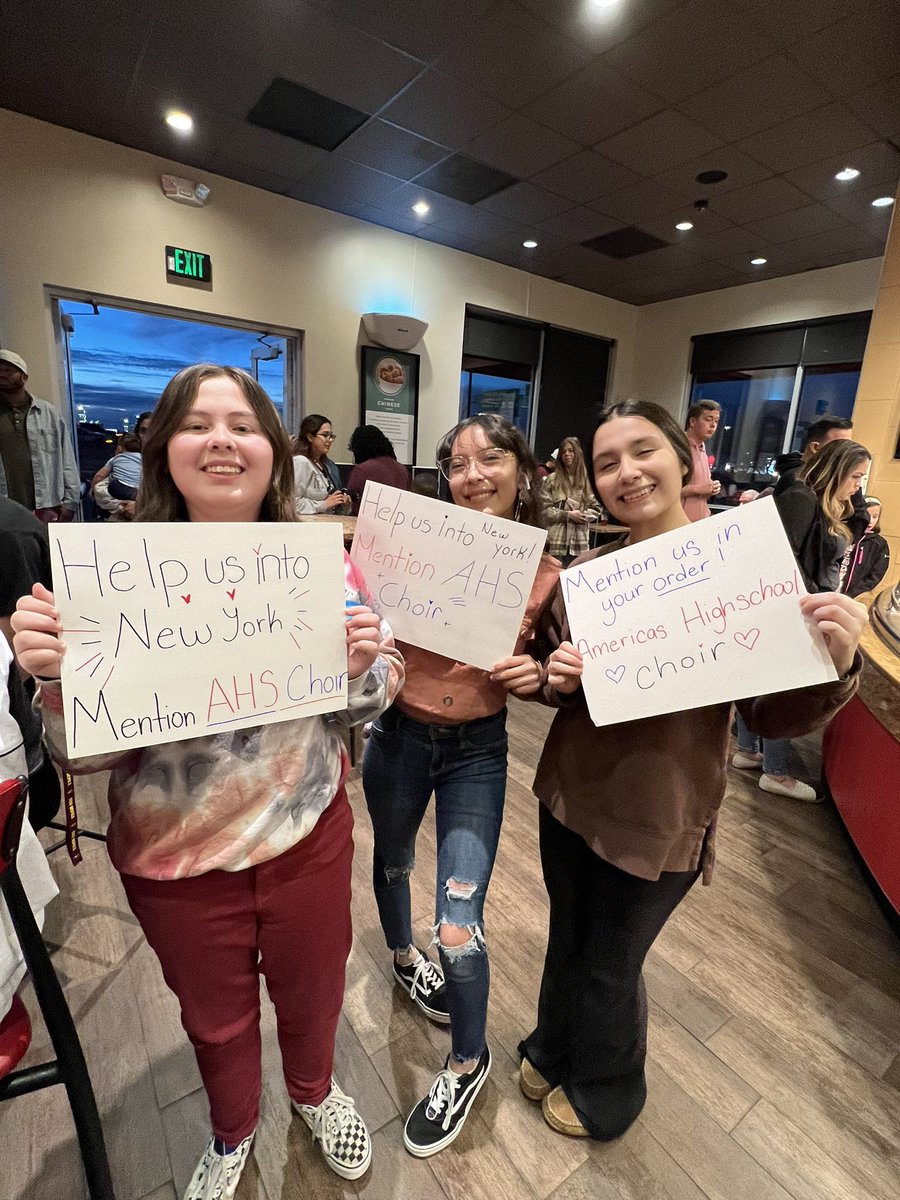 Choir_HMS's tweet photo. 🫶 GOOOO Trailblazers!!!! I hope you raise all the money you need and more! Let’s get these singers to Carnegie Hall! It takes a village! 🎶 @RManriquez_AHS @SISD_PR @SocorroISD https://t.co/YygSjjYMfA