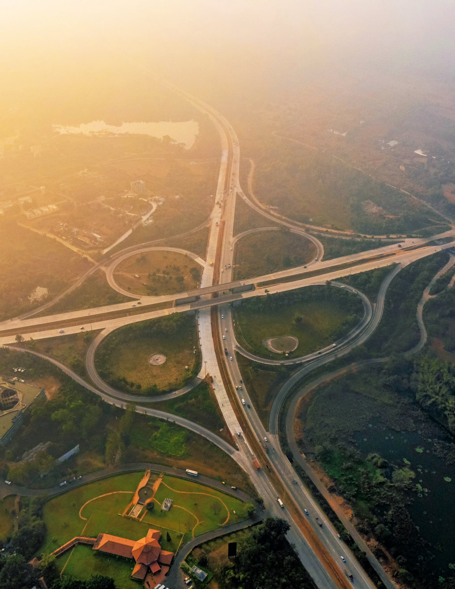 Aerial view of the 'Nice Ring Road' in Bangalore | Karnataka - YouTube