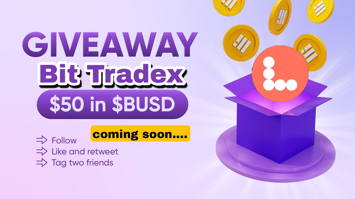 Bit Tradex is all set to launch 🚀 Announcing a 10 Million worth reward pool for early supporters of Bit Tradex. • Must Follow us • RT & Tag 3 • Fill this form : docs.google.com/forms/d/e/1FAI… #blockchain #BUSD    #BTC    #Airdrop #NFTGiveaway #bin #Cryptos #USDT