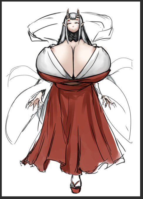 「そういや昔いかにもオカされる用な爆乳鬼雌描いたよな」って思い出したので掘り起こしてきた( 