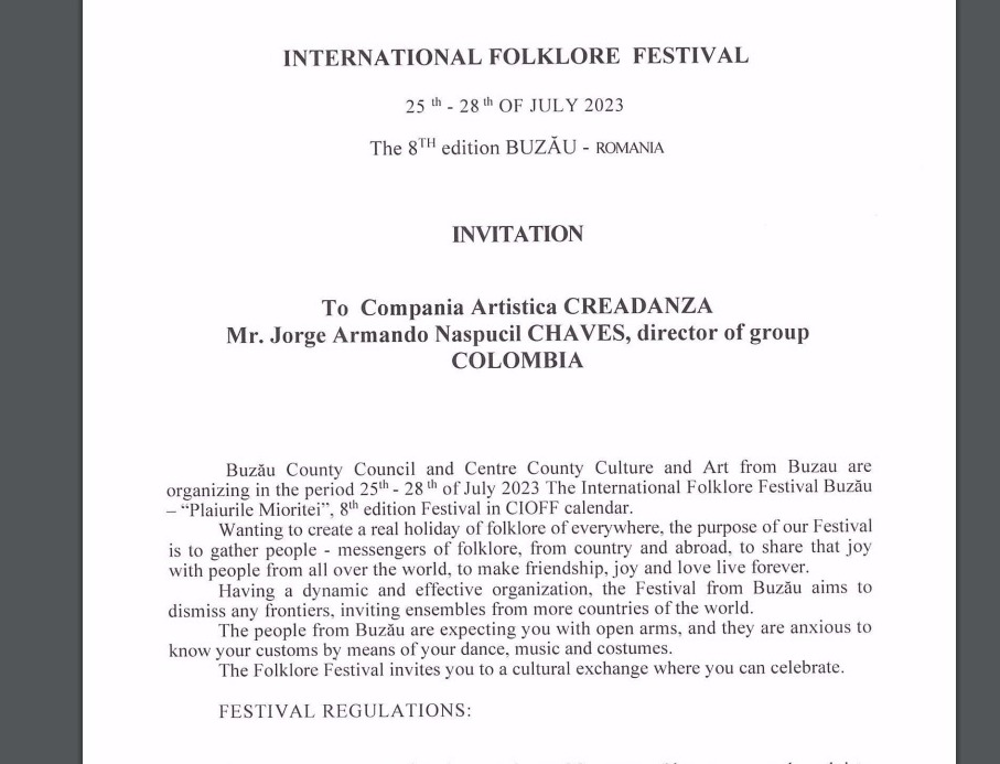 CreadanzaColo's tweet photo. @mincultura @PatriciaArizaF @NoticiasCaracol Gracias por la Enorme labor que hacen por la cultura.  Maestra @PatriciaArizaF, justo este año hemos sido invitados a representar nuestro folclore Colombiano en Rumania y República Checa. Podríamos contar con el apoyo institucional? Gracias. https://t.co/LIYbEx9jjT