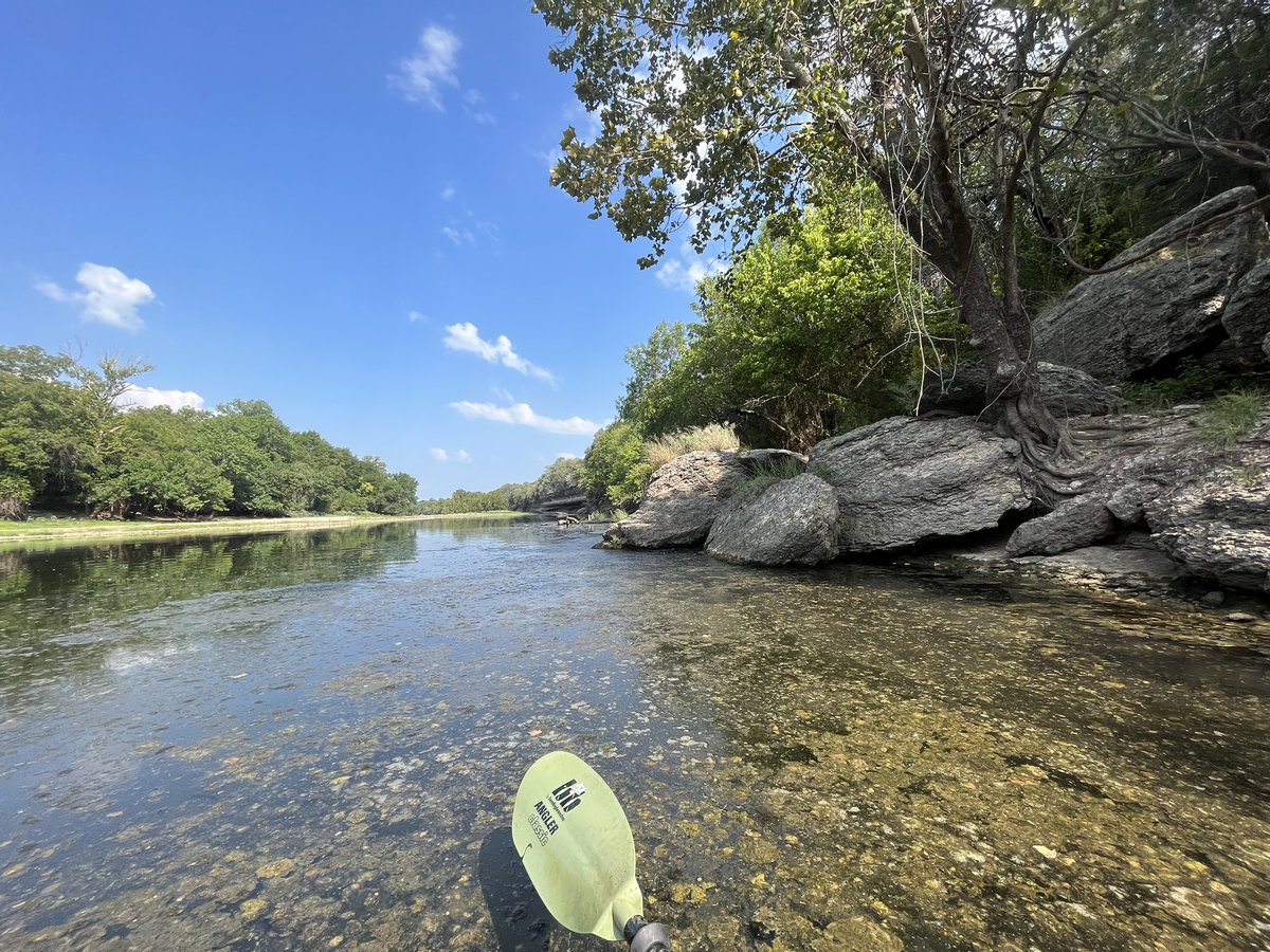 waterdud3's tweet photo. Brazos River after the dam on lake Whitney. A fun 10 mile paddle that never fails #Kayak #gooutsideplease #dailymotivation https://t.co/VEVqIrXU8h