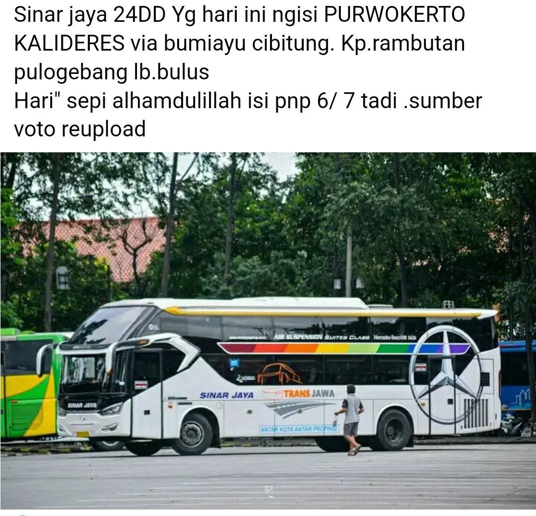 Alhamdulilah, setelah sekian purnama banyak yg tanya kapan Purwokerto dikasih bis sleeper, sabtu 3/1-2023 dijalankan bis sleeper purwokerto - kalideres bawa 6 penumpang.