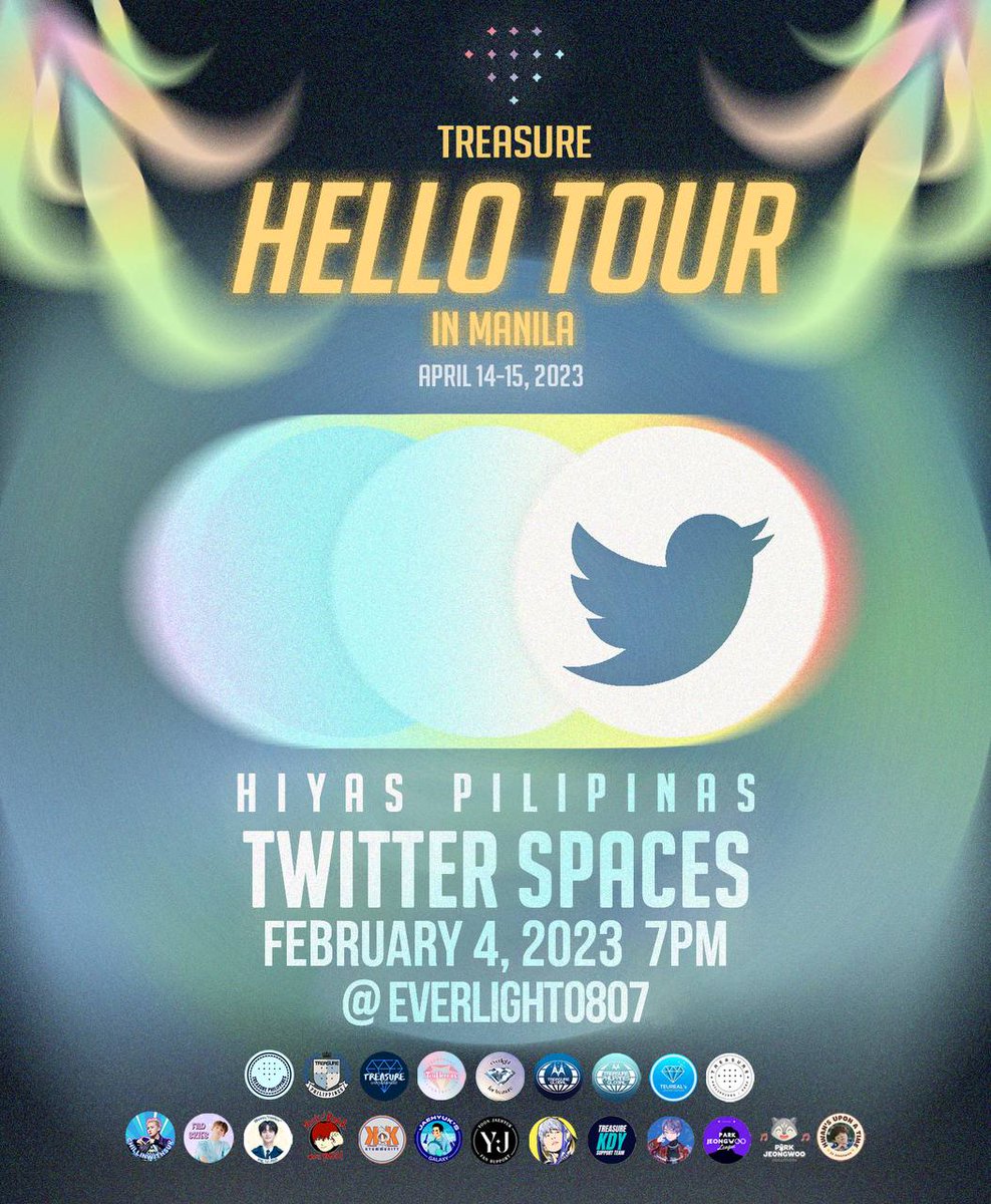 restmunaako's tweet photo. ᜃᜓᜋᜓᜐ᜔ᜆ 👋🏻 

Samahan ninyo kami mamayang gabi sa kauna-unahang Space ng Hiyas Pilipinas 💎🇵🇭

🔗 https://t.co/oiG3QvfUaW

Kita kits mamayang 7 ng gabi!

HIYAS PILIPINAS
#HELLO_TOUR_IN_MANILA 
#HiyasPilipinas_Space
#Hiyas_Pilipinas #TREASURE #트레저 https://t.co/EElQb1Lkfj
