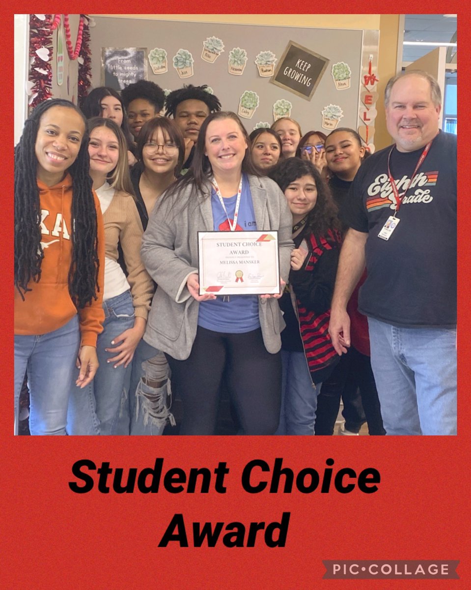 Congratulations Mrs. Mansker🎉🎉 Your students describe you as sweet, kind helpful and always there when they need you❤️ “You are the best.” Thank you for all that you do! #KMSClassof2027 #KMSCougarPride
