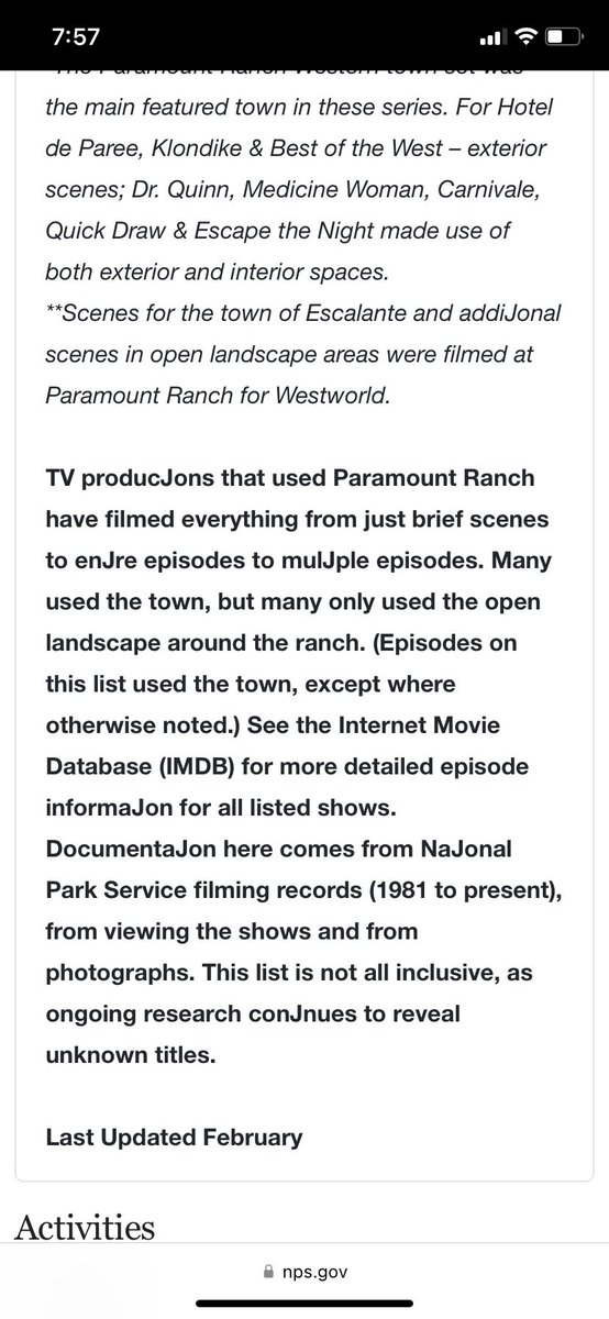 laura_2024's tweet photo. @SantaMonicaMtns why are there mulJple spelling errors on your site? I just wanted to learn more about the  producJons filmed at Paramount Ranch. Good informaJon though! 😂 https://t.co/7JwIih9QiD