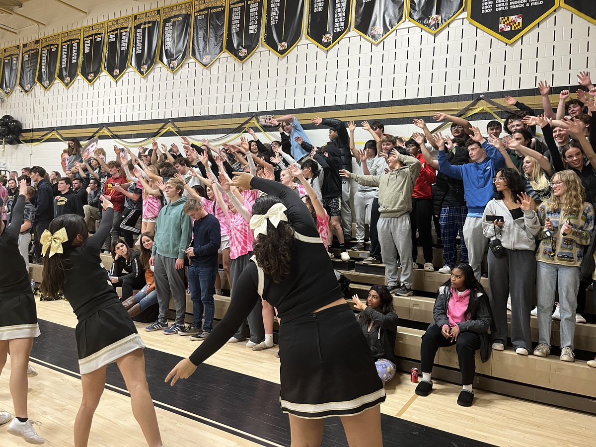Love our PHS cheerleaders keeping the student section in the game! Boys trail by one against WJ with 5 seconds left!!!! <a href="/MrCarothersPHS/">Mark A. Carothers</a> <a href="/PHSathletics/">PHS Athletics</a>