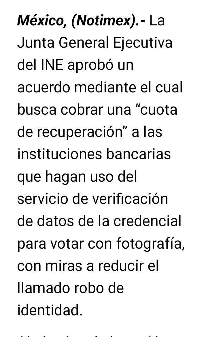🚨Hace unos días el consejero del <a href="/INEMexico/">@INEMexico</a> @CiroMurayamaINE subió un tweet explicando que nuestra credencial se renueva usando un fideicomiso con el dinero que se COBRA a los bancos por la autenticación de sus clientes, por lo que fui a investigar,  (lee todo el hilo porfa) 1️⃣