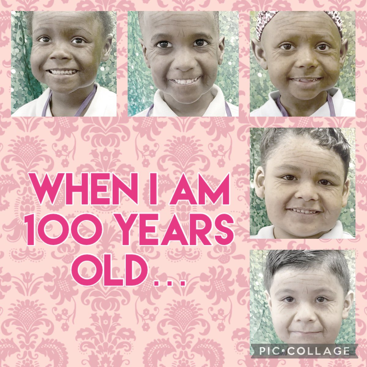 mrs_santore's tweet image. Oh my goodness! Look at the cute little “older” kindergarteners! ☺️ when I am 100…. 👵🏽👴🏼 Happy 100th Day of Kindergarten!! #SpaghtIsGreat #KinderCrew