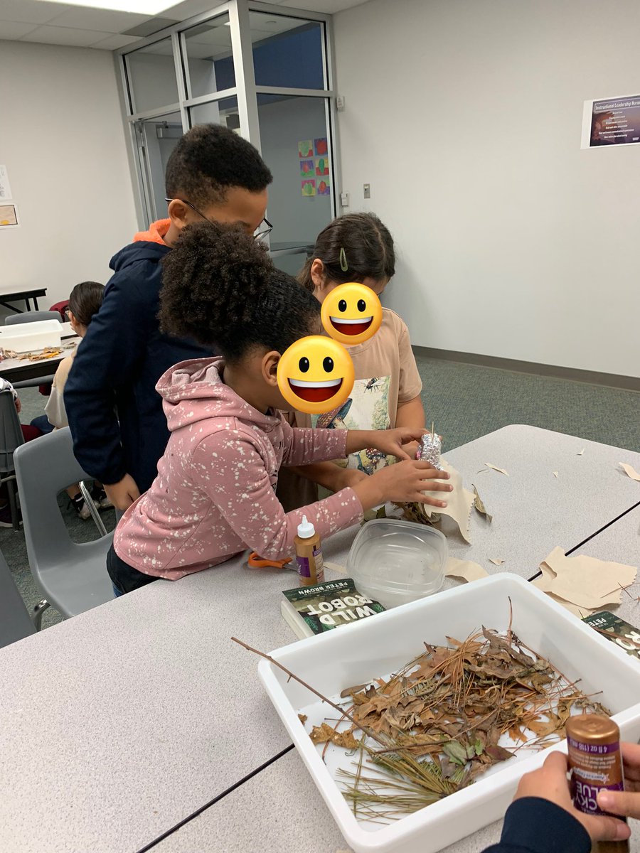 We are having so much fun with our Wild Robot STEM book club!!! 40 4th/5th graders coming at 7:00 AM on Fridays is amazing! This week we camouflaged our robots. Can’t wait for next week! <a href="/katy_libraries/">Katy ISD Libraries</a> <a href="/itspeterbrown/">peter brown!</a> <a href="/USEStallions/">Stephens Elementary</a> <a href="/StacylSlater/">Stacy Lee Slater</a>