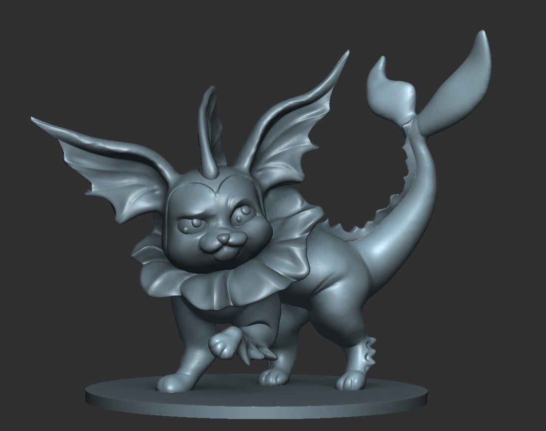 Sleepy_Waves's tweet photo. Decided to do a speedsculpt of a snarky Vaporeon

#Vaporeon #pokemonart #pokemonart #zbrush https://t.co/0jBnW9hN9j