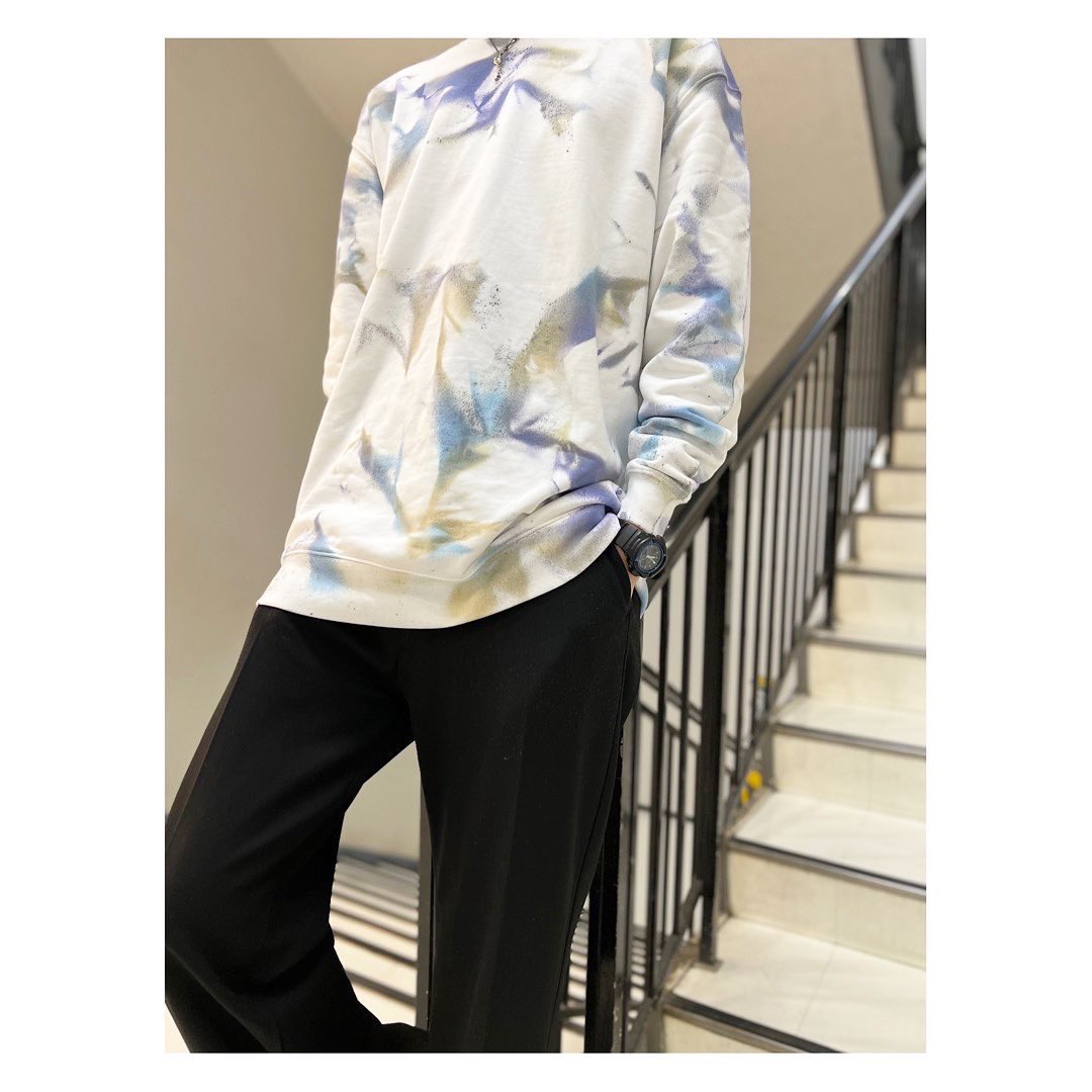 BAFNxN's tweet photo. 〜NEWTRAL TOKYO/NO ID.〜

NEWTRAL TOKYO LOOK🎨✨

【ﾗﾝﾀﾞﾑ染めｽｳｪｯﾄ】
◆color：WHITE
◆size：①、②
◆price：¥8,580(tax in)

#noid #newtral #newtral_tokyo #painting #fashion #ootd #kawaii #emo #staff #ss #todayscode https://t.co/uUBVf6CST5