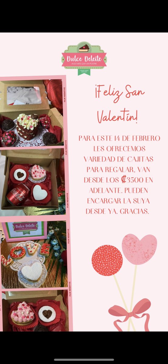 Hola! 🥰❤️ para este 14 de febrero mi mamá y yo vamos a estar vendiendo cajitas para regalar, van desde los ₡3500 en adelante y se pueden armar a su gusto. Agradezco si nos ayudan con un rt.❣️