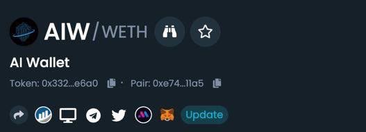 Dextools social updated $AIW