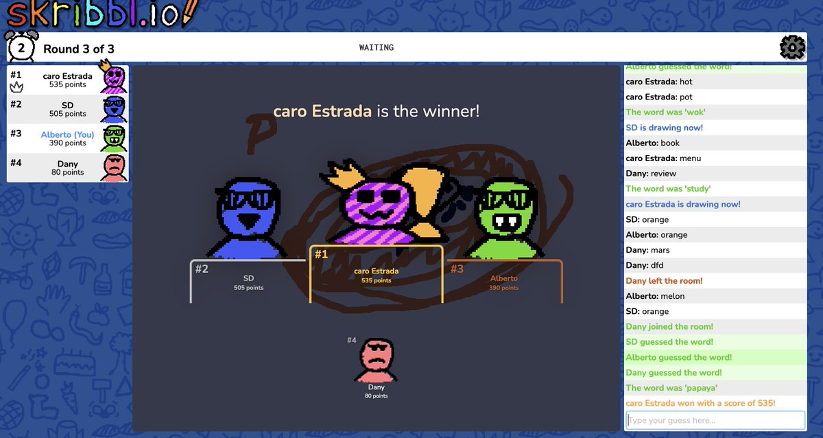 MLHacks's tweet image. Having a lot of fun in our Skribbl game! 🤣 

#HackfortheFuture