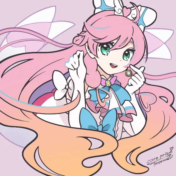 娘ぬりえ用リクエスト第2弾いよいよ新しいプリキュア始まる〜どうか娘達のプリキュア熱が冷めないで一年間一緒に見れたらいいな〜!#ひろプリ #キュアスカイ #イラスト#ひろがるスカイプリキュア #キュアプリズム 