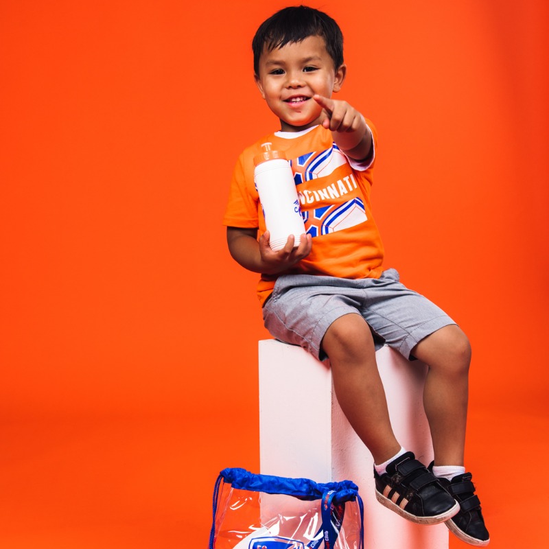 fccincinnati's tweet photo. Get your kids ready for the 2023 season! Sign up for Kids Club presented by Mercy Health to get exclusive items, access to special events, and more.