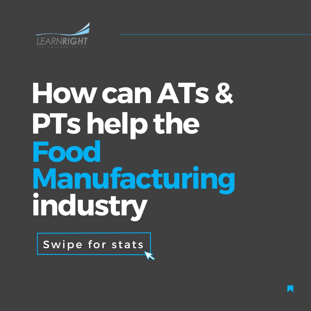learnrightu's tweet photo. These metrics speak volumes as they shed light on an industry that can benefit from the proactive and preventative efforts of an onsite Athletic Trainer or Physical Therapist.

#foodmanufacturing #worksafety #injuryprevention #industrialsportsmedicine #industrialclinician https://t.co/Y6TohiFBT2