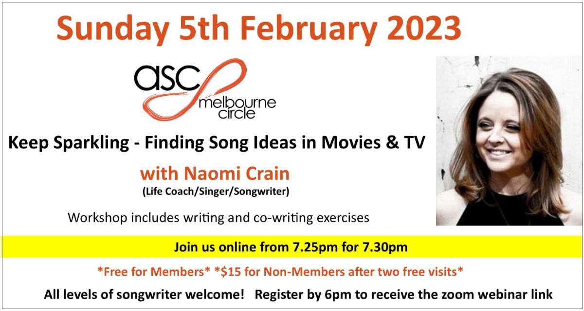 AusSongwriters's tweet photo. ASC Melbourne Circle:  Online Songwriting Workshop - Sunday 5 Feb! - https://t.co/Aj9W24E7BZ https://t.co/UOqq2eIlLT