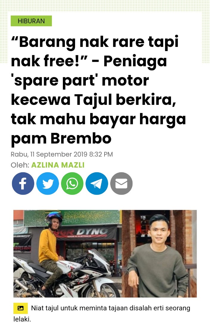 faizalriduan's tweet photo. Janganlah mudah percaya kalau ada artis atau selebriti hendak buat kerja 'free'.

Mereka kalau boleh nasi lemak dan roti canai untuk sarapan pagi pun hendak di 'sponsor' x 7 hari! https://t.co/jgwf36nxjW