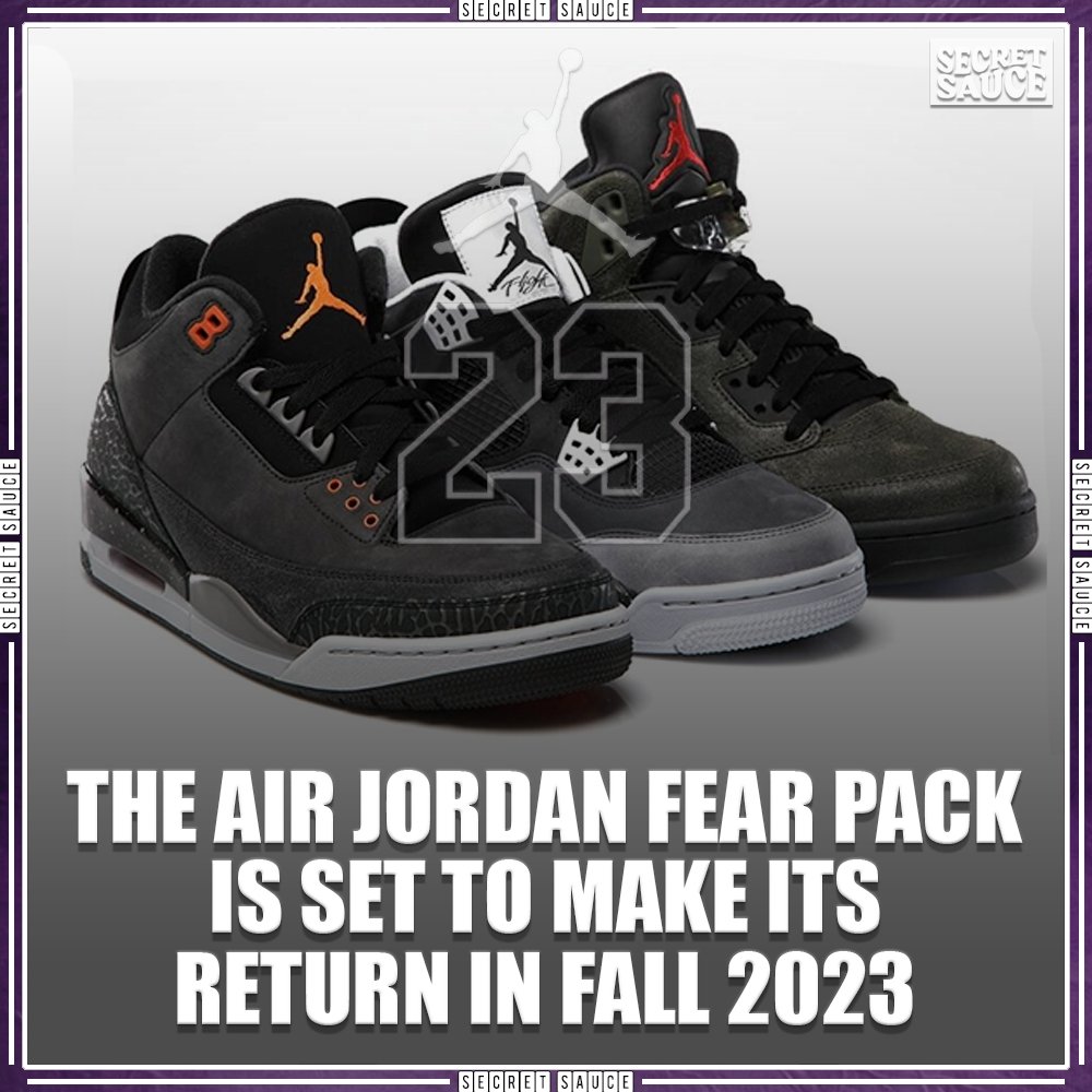 Secretsauce's tweet photo. Fear pack anyone? 2023 is shaping up to be quite a year for Jordan Brand.
✅FOLLOW @secretsauce for more news✅
#jordan #fearpack #aj3 #aj4 #aj5 #2023 https://t.co/PmO3GmENOA