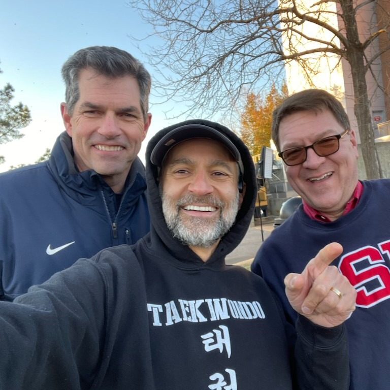 ColumbusState's tweet photo. Thanks to @wrblnews3 Chief Meteorologist  @BJeswaldWRBL for helping kick off the @CSUCougarsBSB season this evening! We have more ⚾ plus men's and women's  🏀 at home this wekeend! Check out https://t.co/FCDyb80wCD for details.  @CSUCougars @CSUCougarsWBB @CSUCougarsMBB https://t.co/Nqlmf4mYMg