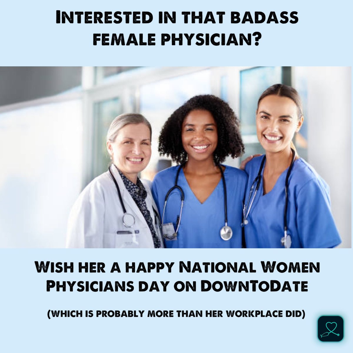 down_to_date's tweet photo. #MedTwitter Happy National Women Physicians Day to all my sisters 💕👩🏻‍⚕️👩🏼‍⚕️👩🏽‍⚕️👩🏾‍⚕️

#alligotwasahighgive #hopeyougotmore #iappreciateyou #GITwitter #tweetiatrician #CardioTwitter #happynationalwomenphysiciansday #doctorlove #RetweeetPlease https://t.co/tKTc1ymGsS