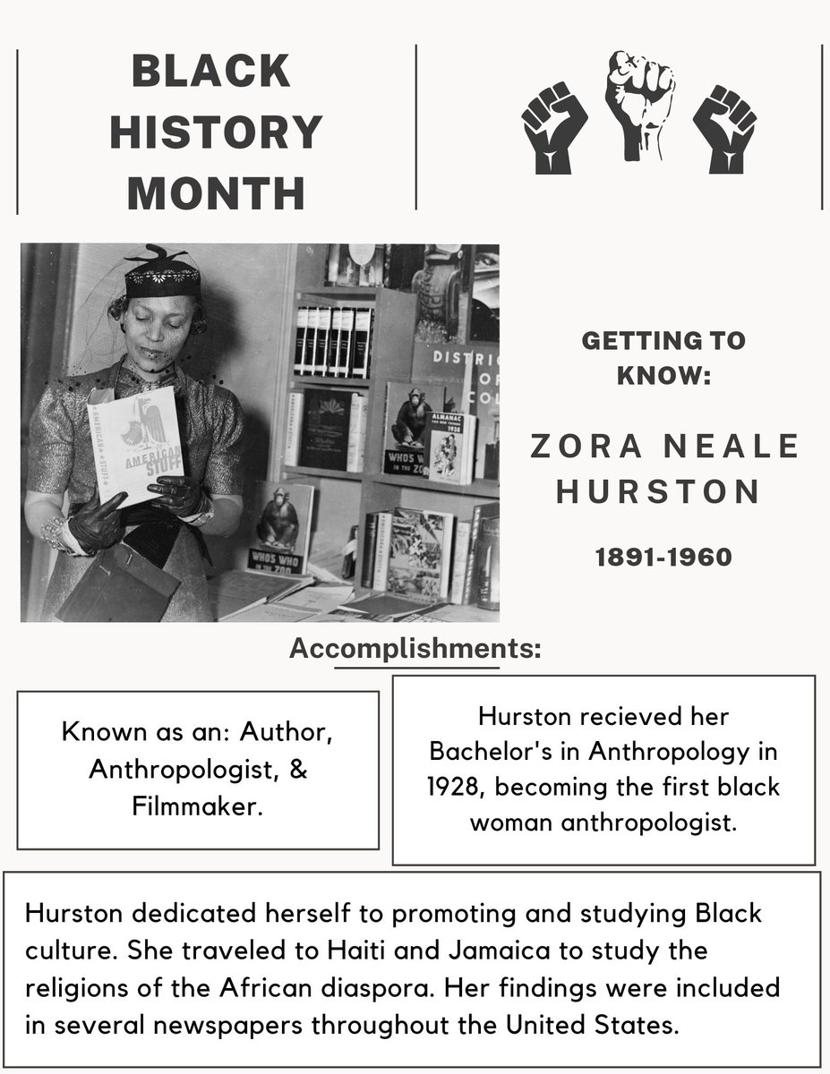 HaircarePlanner's tweet image. Black History Month- Getting To Know: 
Zora Neale Hurston
#blackhistory #BlackHistoryMonth    #gettingtoknow #education #psychology