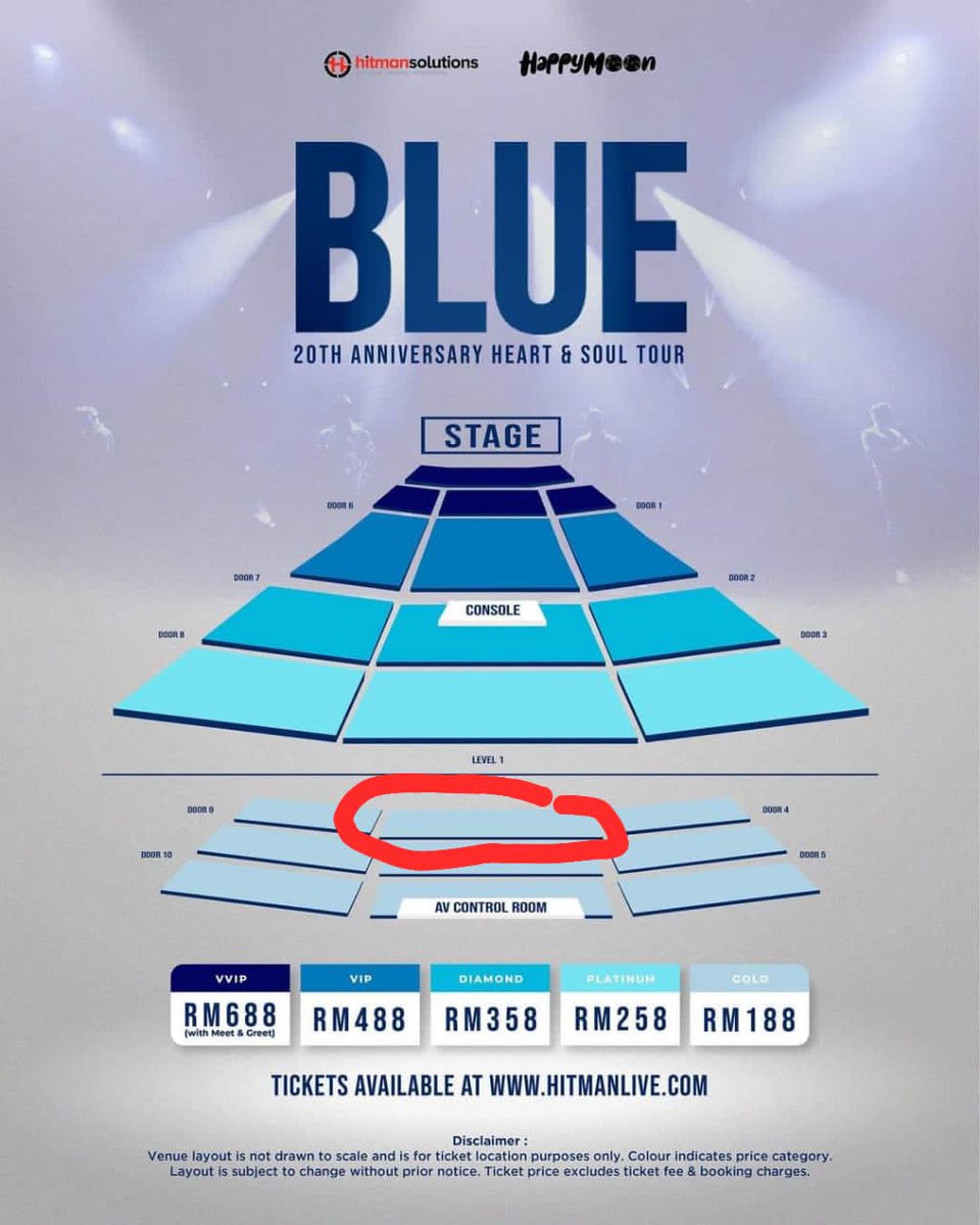 escapismian's tweet photo. WTS Blue Heart And Soul Tour Malaysia Concert Plenary Hall KLCC

10 February 2023
Two tickets to let go
Gold - row BBB seat 38 and 39 (middle)
Reason to sell: Upgrade seat
Buy both tix discount RM10
Whatsap https://t.co/1VzgPG6FUS

#blueheartandsoultour
#blueliveinkl
#blueconcert https://t.co/JGTZuNCZHf