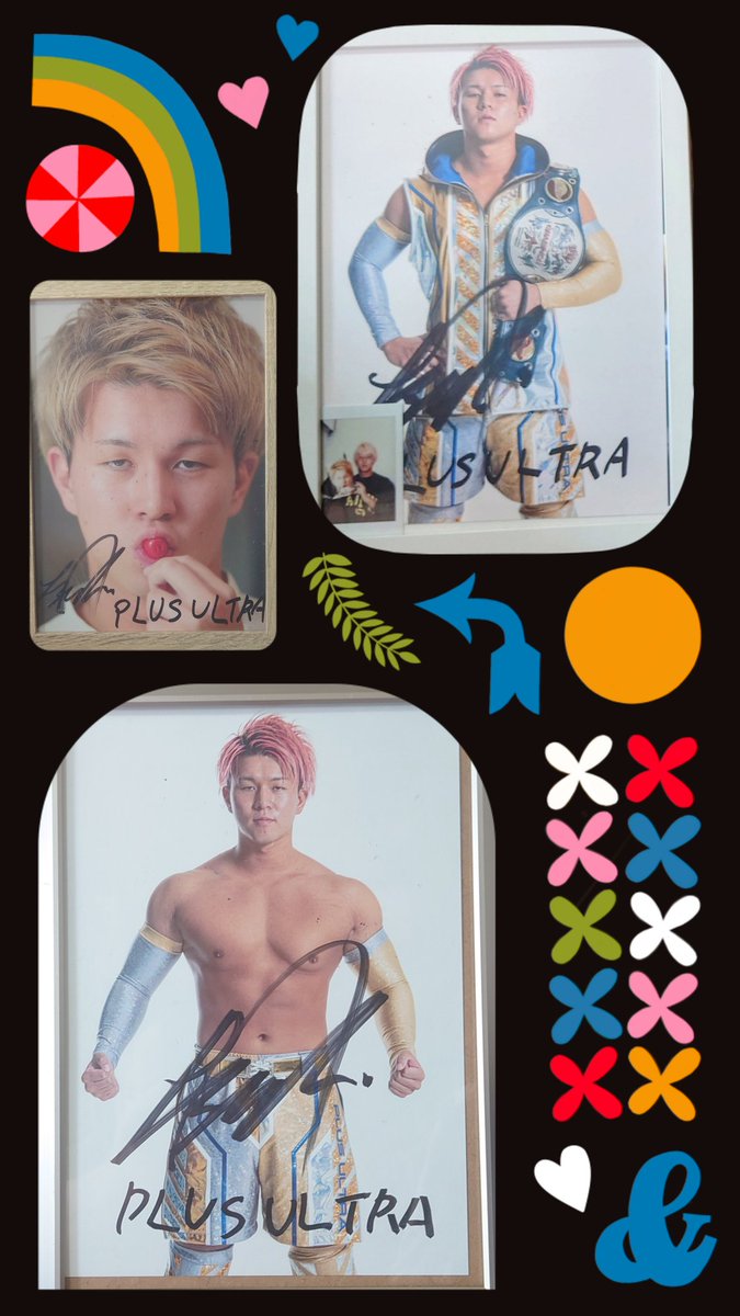 tadanori54's tweet image. 亮生選手のオンラインサイン会ポートレートも昨夜🌃到着した🚚💨
世界Jr PLUS ULTRA V5防衛🏆
祈り🛐を込めて、八王子大会へGO🏃
＃ajpw ＃全日キテる