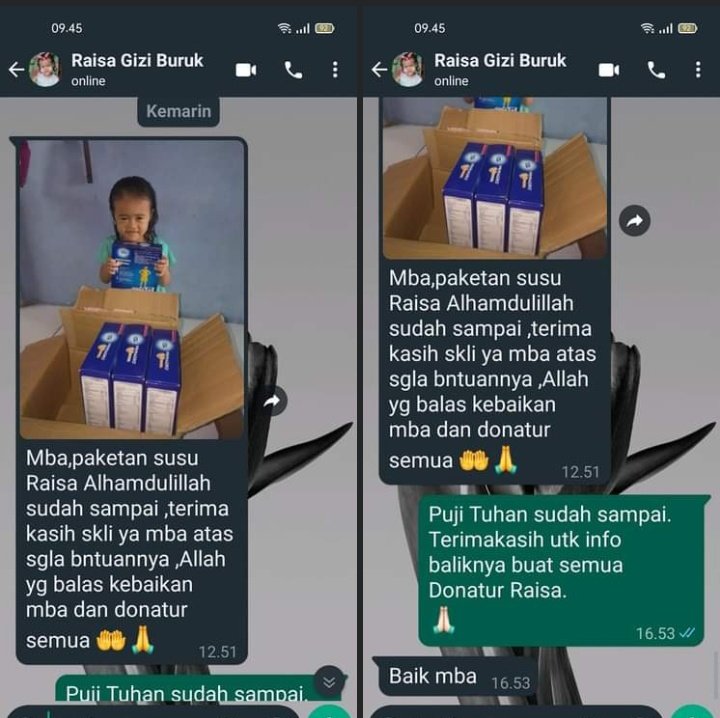 Love1Living's tweet photo. Puji Tuhan Yesus.
Alhamdulillah.
Paket Support utk Raisa SDH di terima.
Terimakasih dan Tunduk Hormat utk semua Donatur yg terus mendukung Perjuangan Raisa.
Doa terbaik dr kami.
Tuhan Yesus Memberkati💜❤️ https://t.co/9onT0fLLEr