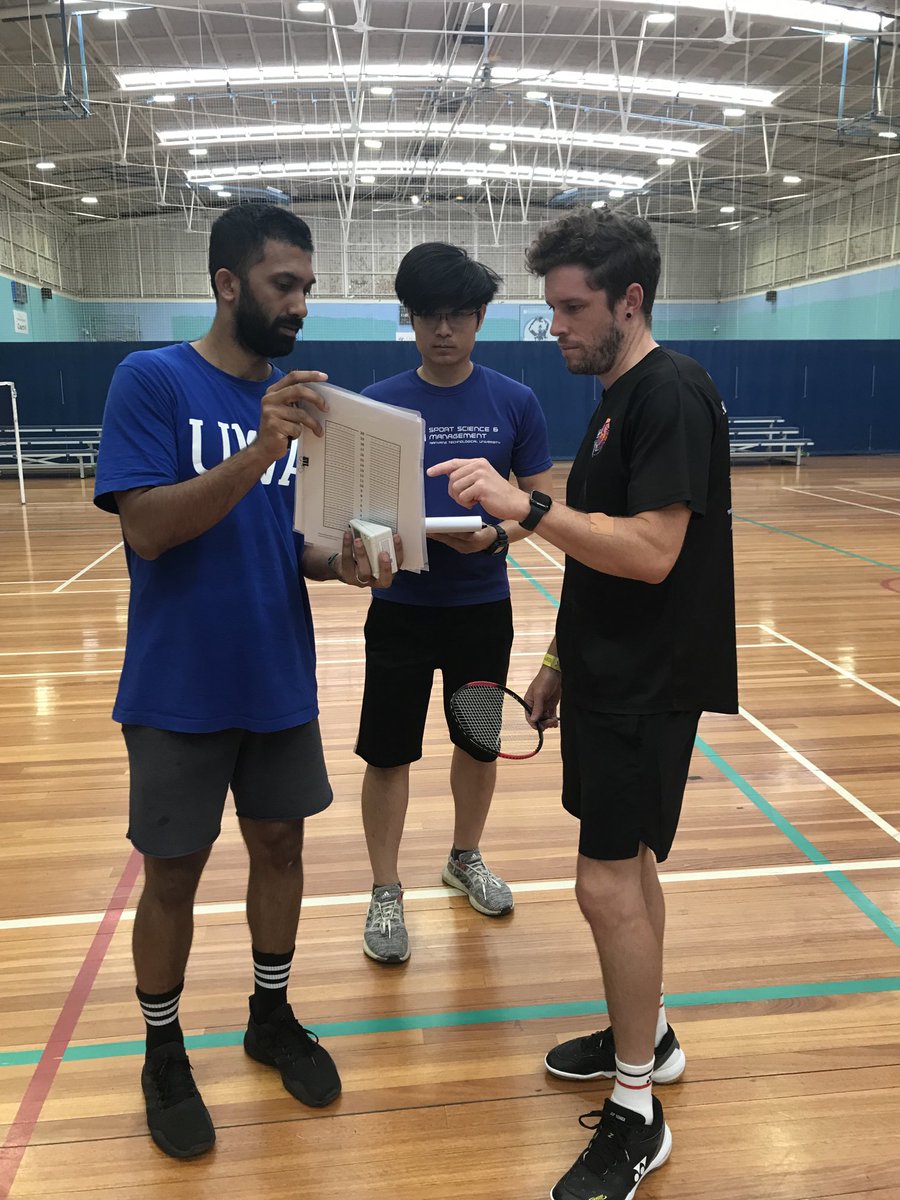 dr_o_girard's tweet photo. First testing session of our ⁦@bwfmedia⁩ funded project on quantifying thermal strain in badminton! ⁦ https://t.co/DcM8DD1CDj